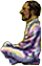 man meditating